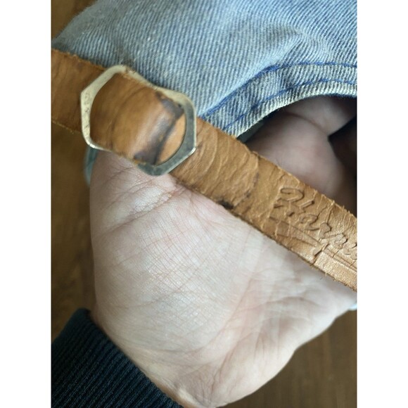 Colorado University Buffaloes Hat Cap Back One Size Gray Mens Leather Strap - Picture 4 of 6